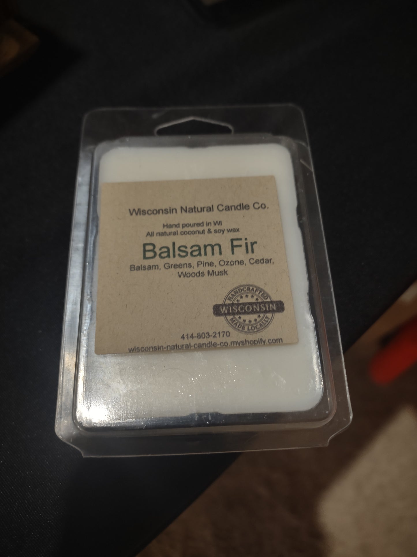 Balsam fir wax melts