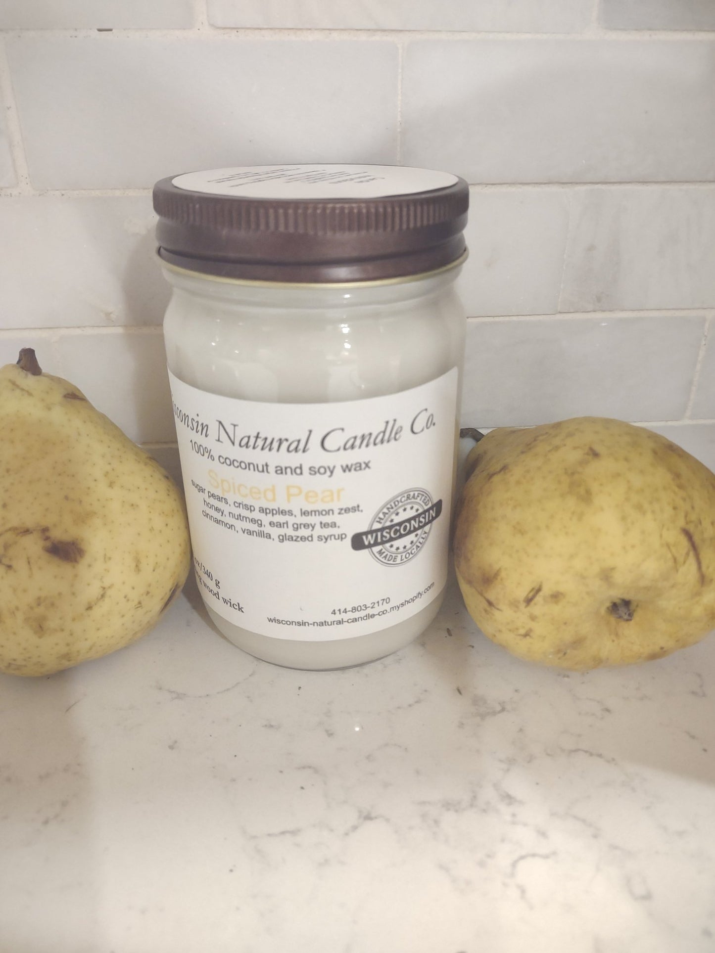 Spiced Pear 12 oz candle