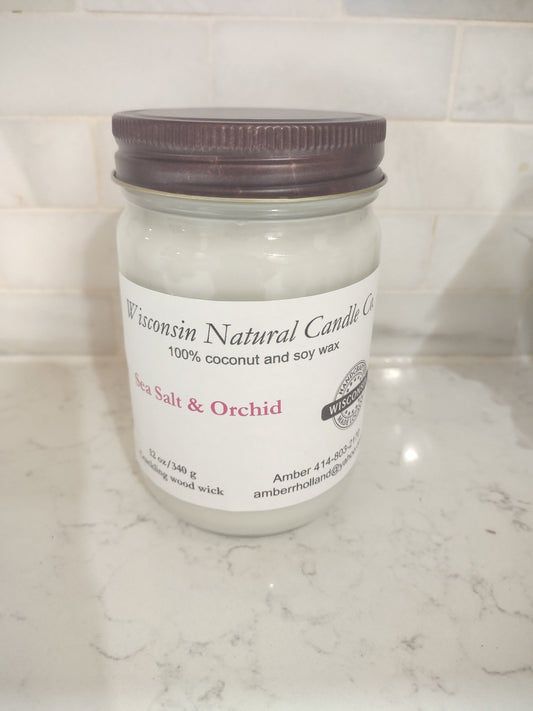 Sea Salt and Orchid 12 oz candle