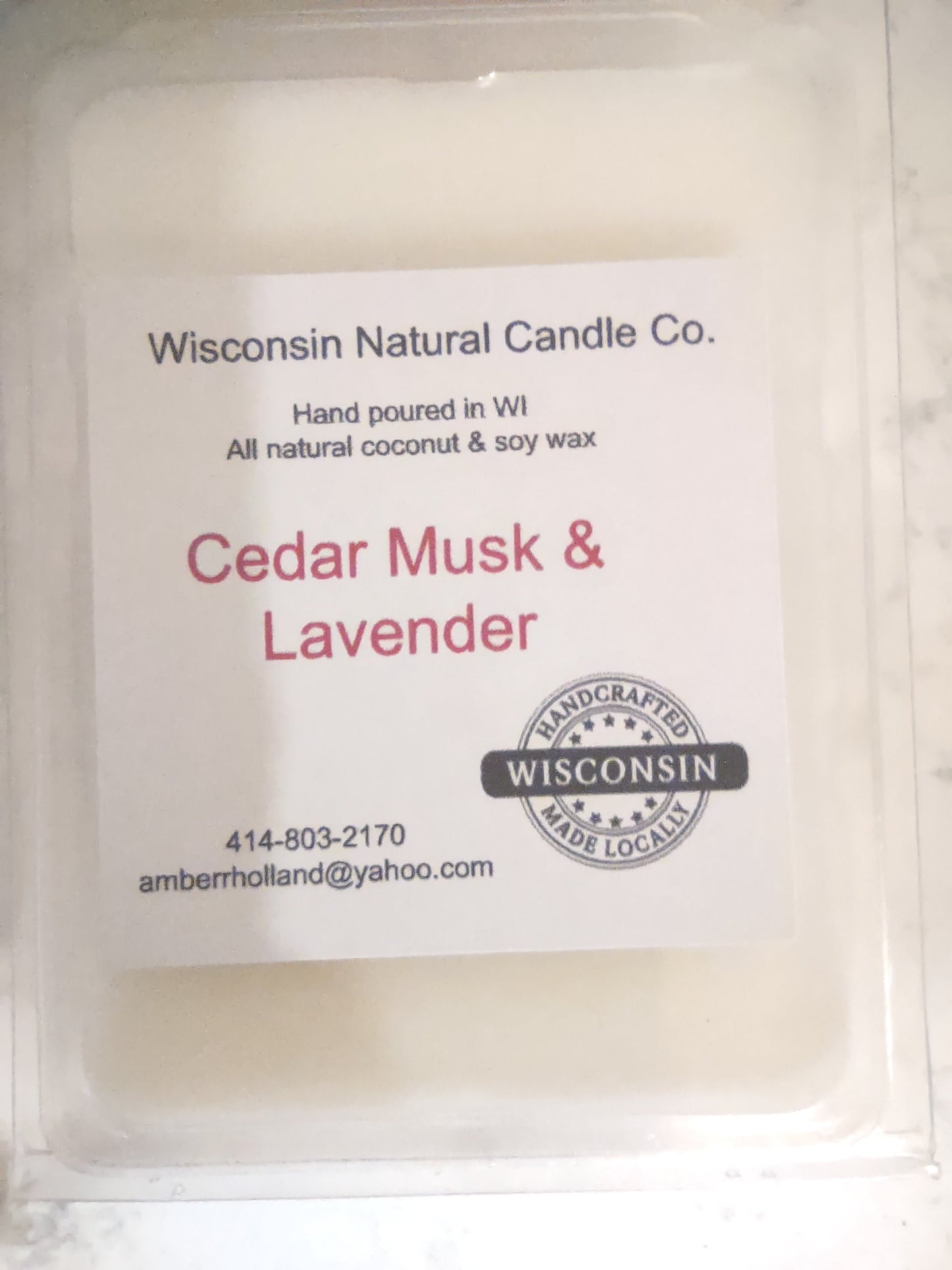 Cedar musk and Lavender wax melts